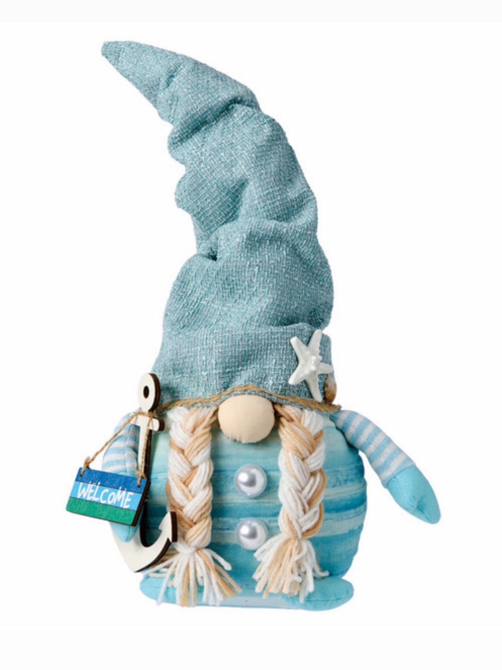 Kirkton House Coastal Beach Gnome Plush 20” Tall
